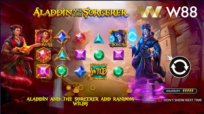 Tìm hiểu cách chơi Aladdin and the Sorcerer Slot tại W88vn